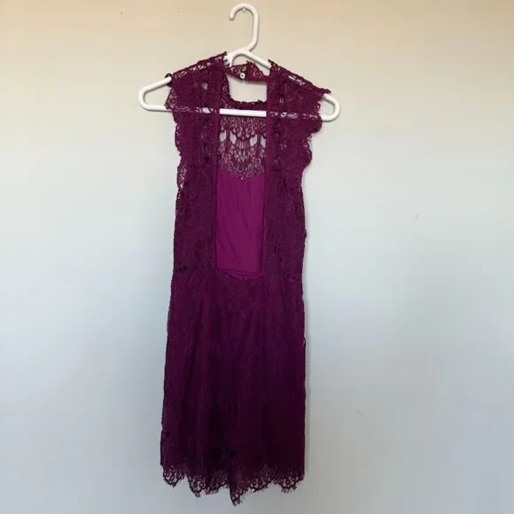 Free People Intimately Womens Lace Daydream Dress Small Open Back Romantic - Picture 8 of 9